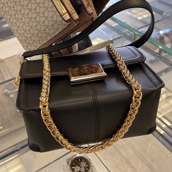 MICHAEL KORS SONIA SMALL SHOULDER XBODY BLACK COLOR - Picture 2 of 16